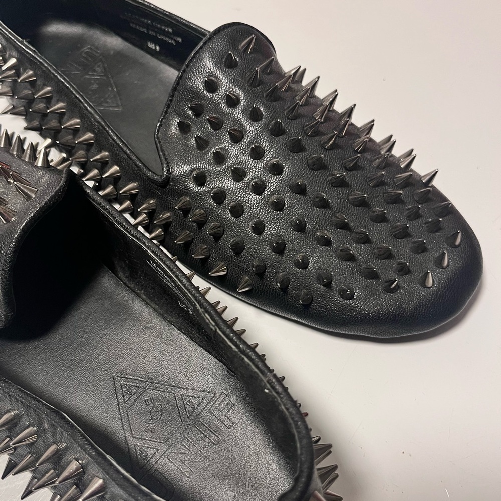 UNIF Black Spiked women’s Loafers